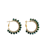 Pendientes Borlas Verde