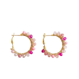 Pendientes Borlas Rosa