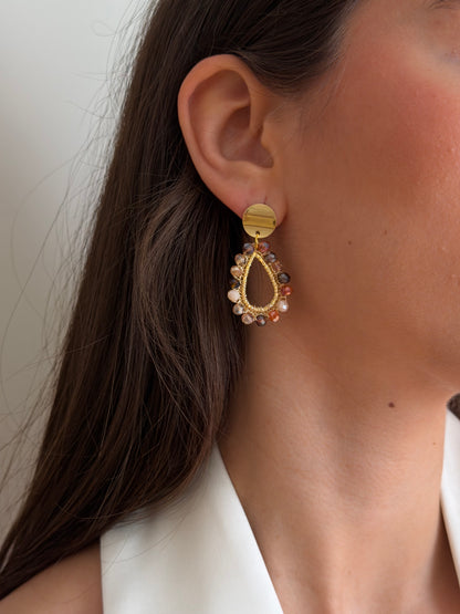 Pendientes Drop Tierra