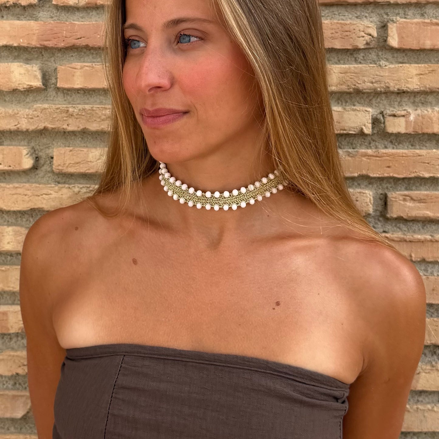 Ivory Double Tassel Necklace *preorder