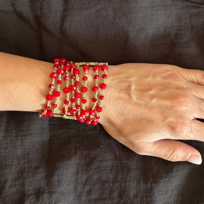 Red Tassel Necklace