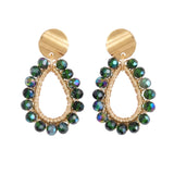 Green Drop Earrings 