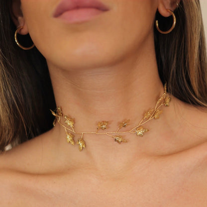 Choker Hojas Doradas