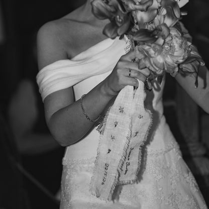 Embroidered Bridal Bouquet Ribbon