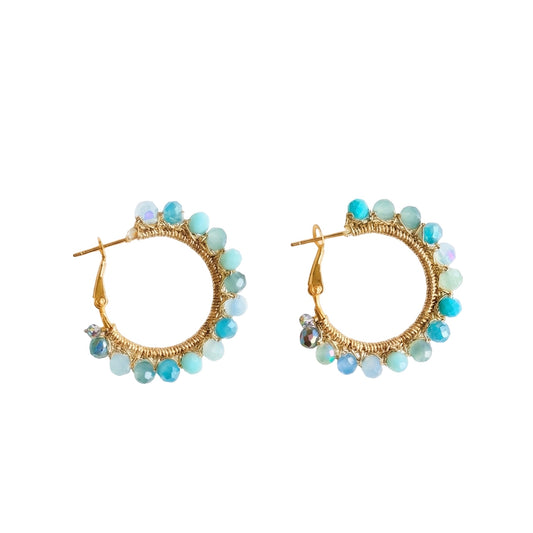 Pendientes Borlas Turquesa