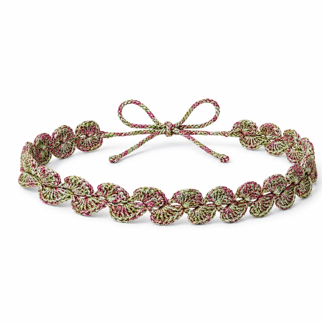 Fyla Green and Pink Choker *preorder