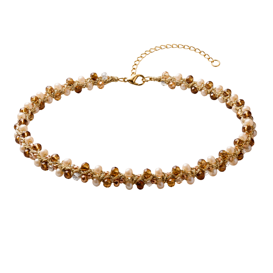 Collar Trenza Tierra