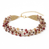 Collar Borlas Burdeos *preorder