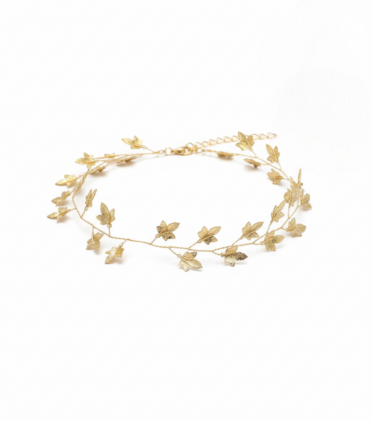 Choker Golden Leaves