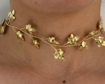 Chocker Hojas Doradas