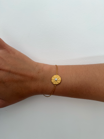 Pulsera Circular con Perla