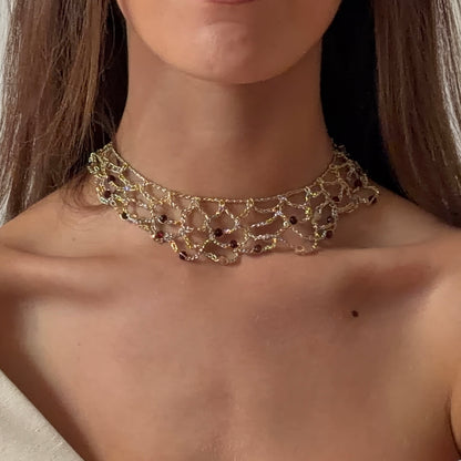 Choker Ninfa Bordeaux *preordine