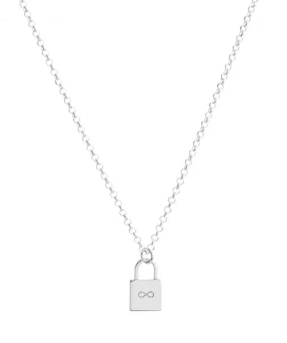 Collar Candado Plata