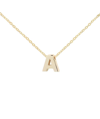 9k Gold Initial Necklace