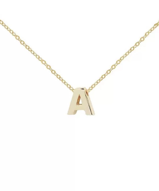 9k Gold Initial Necklace