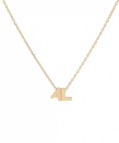 Collar Iniciales Oro 9k