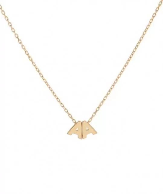 Collar Iniciales Oro 9k