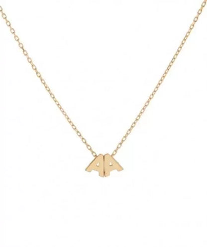 Collar Iniciales Oro 9k