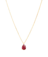 Garnet Teardrop Necklace