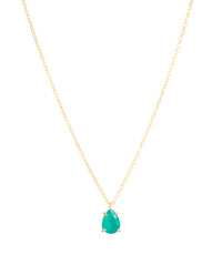 Green Teardrop Necklace