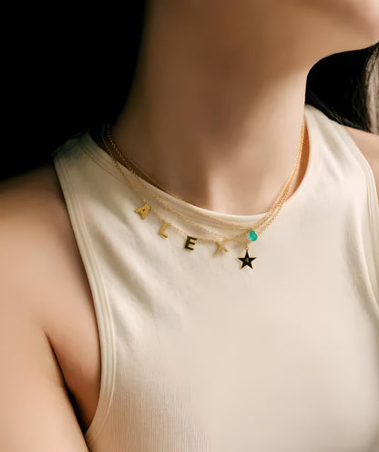 Collar Lágrima Verde