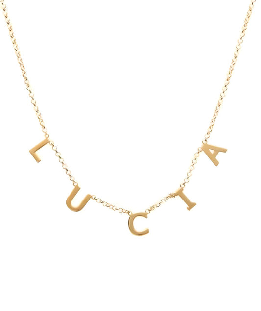 9K Gold Name Necklace