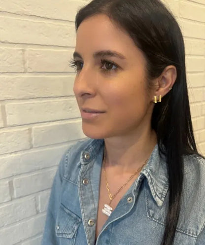 Collar Perlas Planas