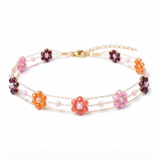 Choker Dalia Naranja *preorder