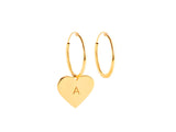 Gold Heart Earrings