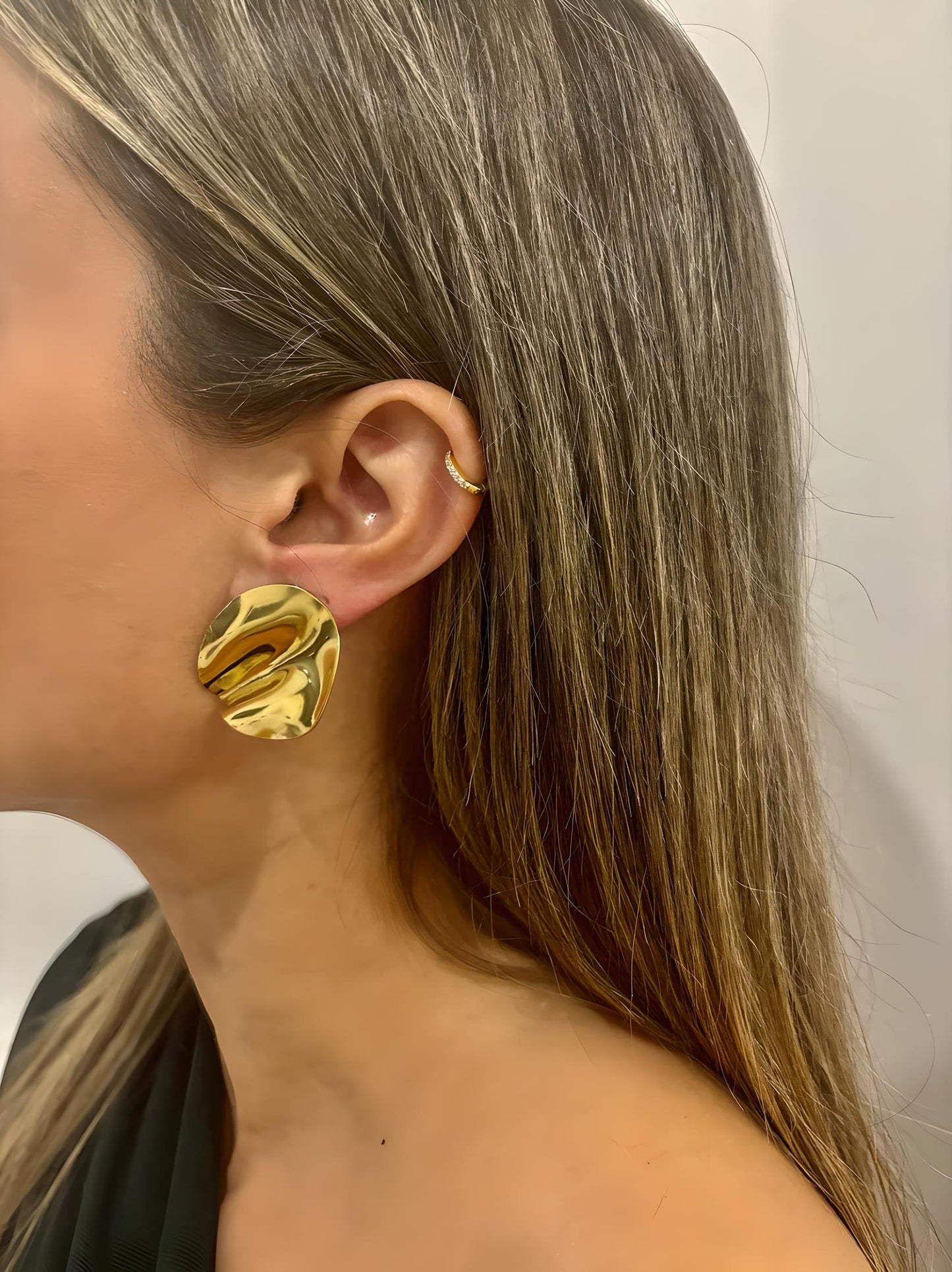 Gold Night Earrings