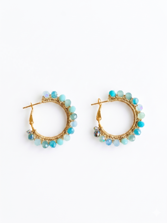 Pendientes Borlas Turquesa *preorder