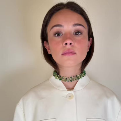 Collar Borlas Verde *preorder