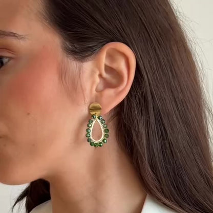 Pendientes Drop Verde