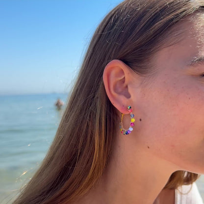 Pendientes Borlas Multicolor