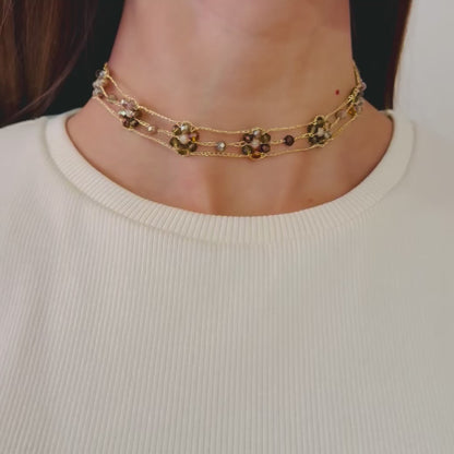 Choker Dalia Marrón
