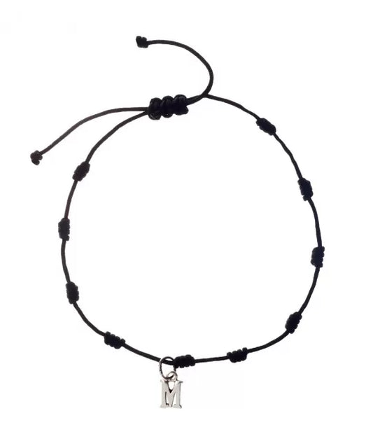 Pulsera 1 Inicial Plata