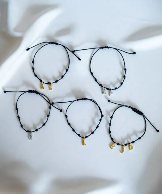 Pulsera 4 Iniciales Plata