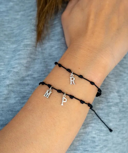 Pulsera 4 Iniciales Plata
