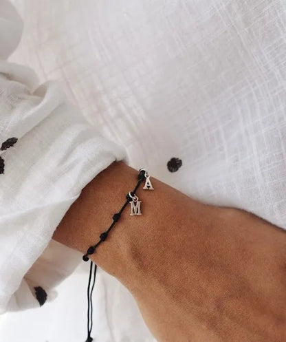 Pulsera 2 Iniciales Plata