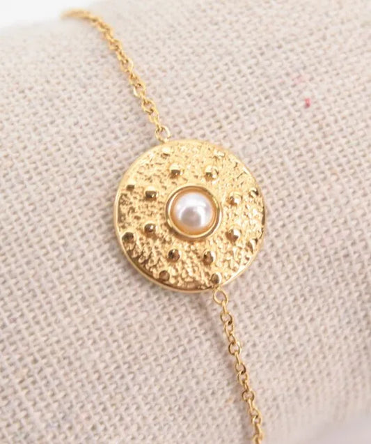 Pulsera Circular con Perla